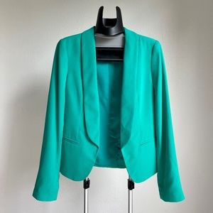 Ann Taylor LOFT Dark Sea Foam Green Blazer